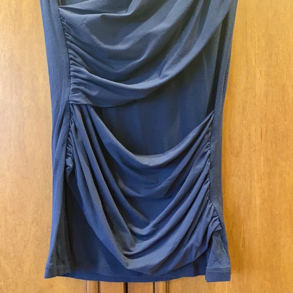 CAbi navy blue sleeveless double drape top - Picture 4 of 7